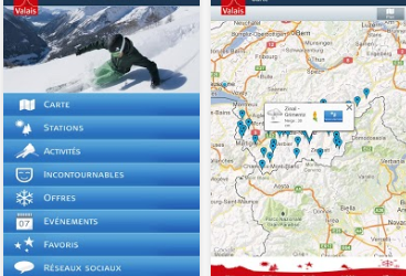 Benchmarking der mobilen Apps der Westschweizer Skigebiete