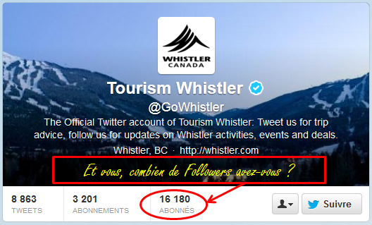 Twitter: notoriété des destinations touristiques valaisannes et benchmark international